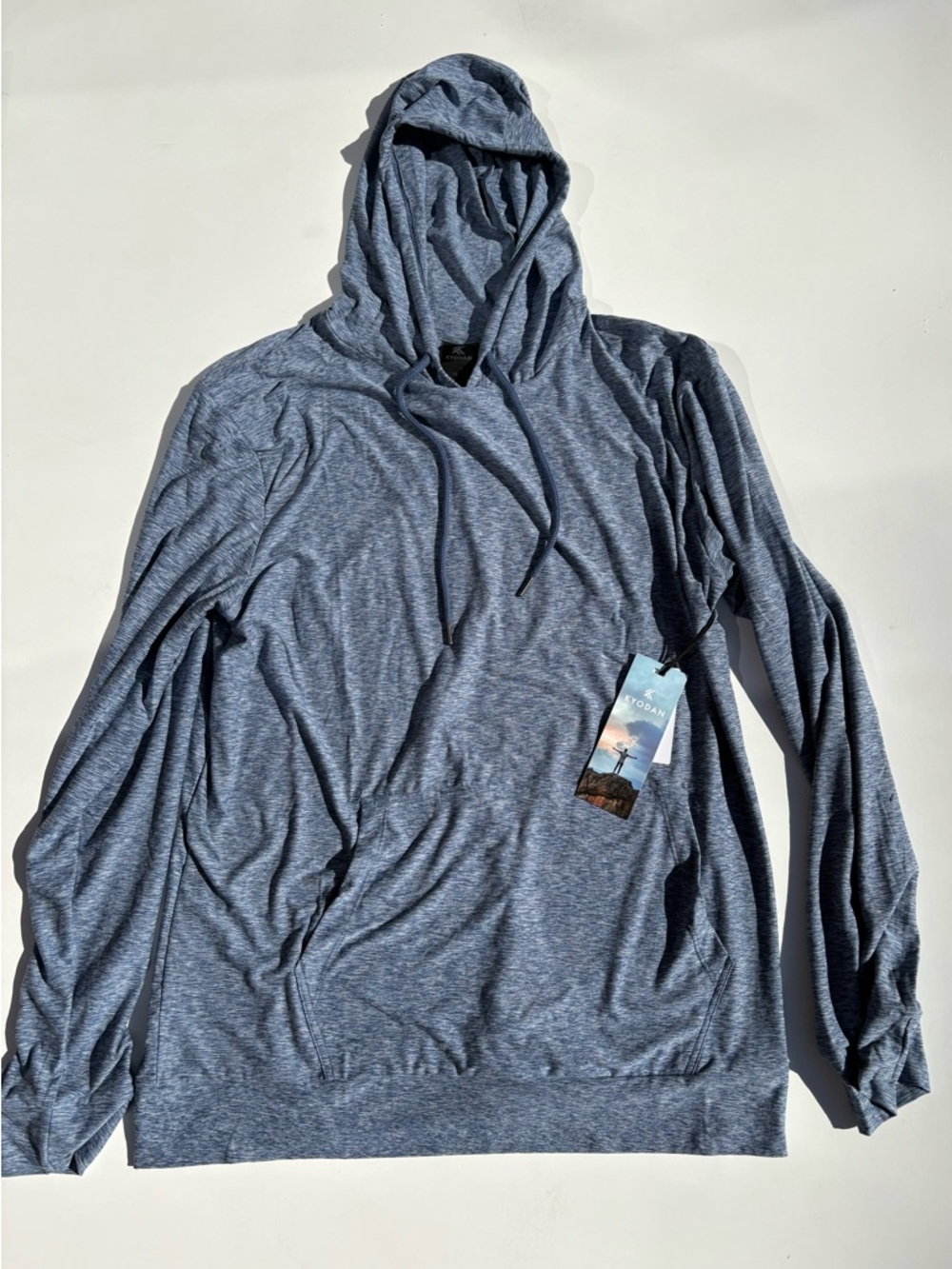Kyodan Blue Heather Hooded Pullover